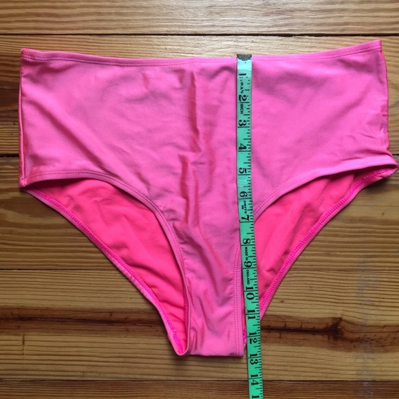 TiniBikini Hot Pink High Waisted Bikini Bottoms XL - Picture 5 of 8